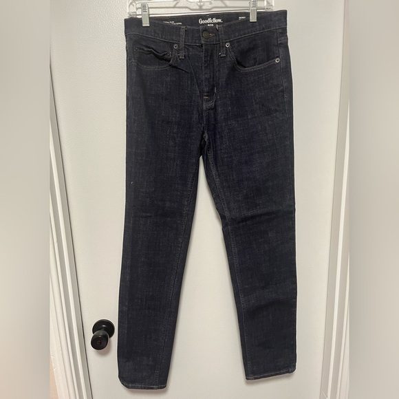 Goodfello Dark Wash Skinny Total Flex Jeans Men's 30W32L - Picture 1 of 5